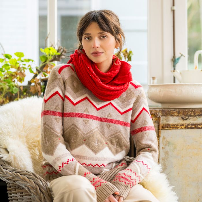 Pullover HVSMilena - 8006 - Dark Taupe Pullover HVSMilena - 8006 - Dark Taupe