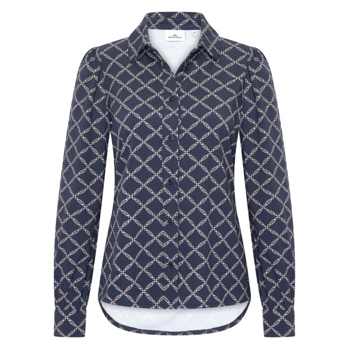 Blouse HVSBella - 5017 - Navy AOP Blouse HVSBella - 5017 - Navy AOP