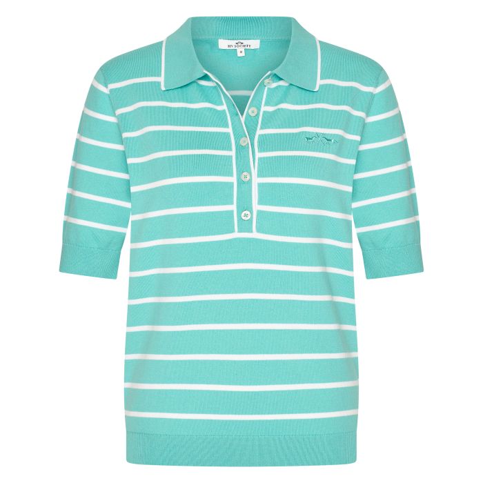 Knitted polo HVSJiska - 6001 - Turquoise Knitted polo HVSJiska - 6001 - Turquoise