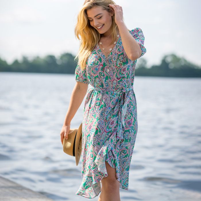 Dress HVSCalypso - 6119 - Leaf Green