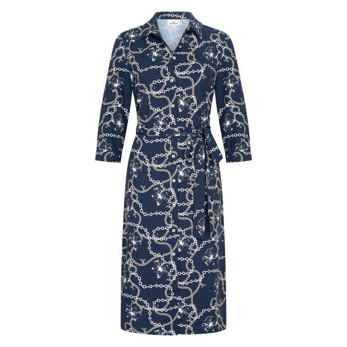 Dress HVSMicah - 5017 - Navy AOP