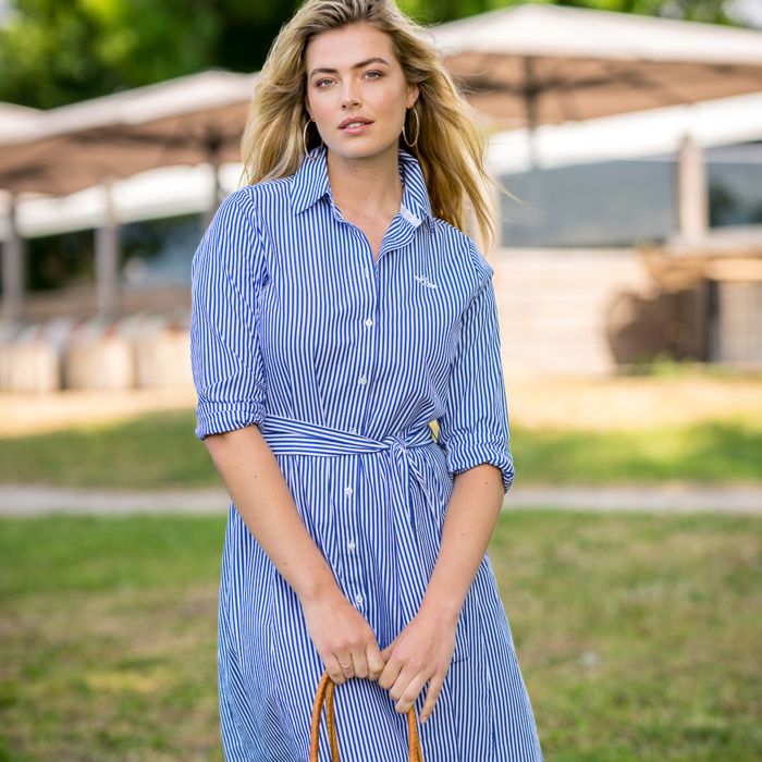 Dress HVSAniya - 5580 - Navy-White