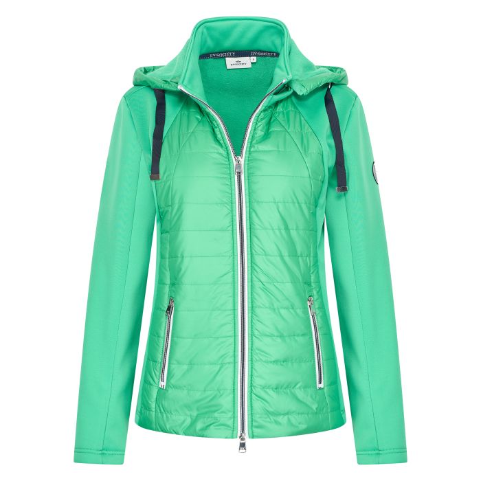 Hooded cardigan HVSEllys - 6119 - Leaf Green