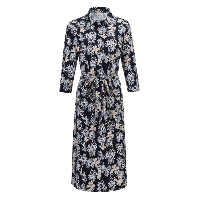 Dress HVSPien - 5059 - Navy flower