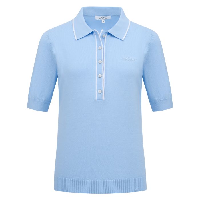 Knitted polo HVSJazlyn - 5045 - Lightblue
