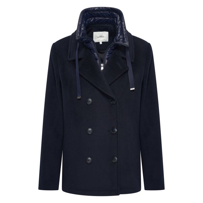 Woolmix caban HVSBibiane - 5001 - Navy Woolmix caban HVSBibiane - 5001 - Navy