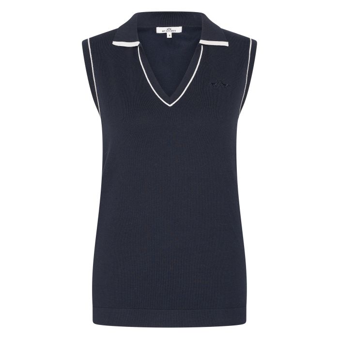 Knitted polo HVSKiara - 5001 - Navy Knitted polo HVSKiara - 5001 - Navy