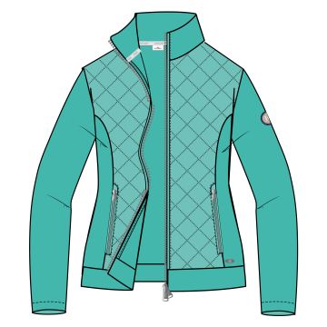 Fleece jacket HVS-Denise -  Turquoise