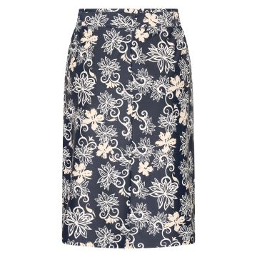 Skirt HVS-Petra -  Navy flower