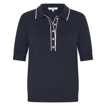 Knitted polo HVS-Jazlyn -  Navy