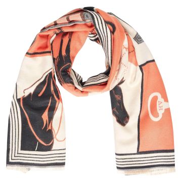 Throw HVS-Mabel -  Rustic Orange