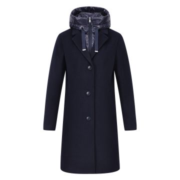 Woolmix coat HVSArianna -  Navy