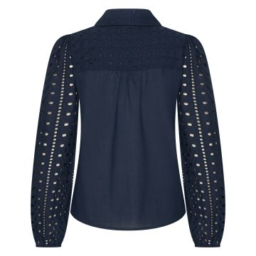 Blouse HVS-Floor -  Navy
