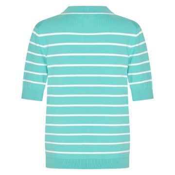 Knitted polo HVS-Jiska -  Turquoise