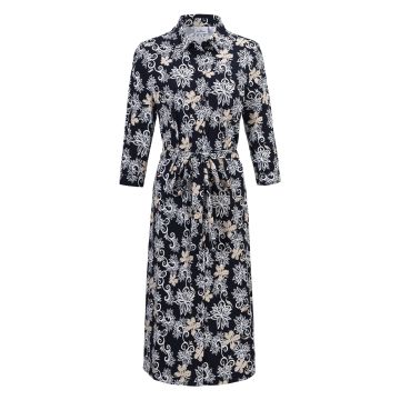 Dress HVS-Pien -  Navy flower
