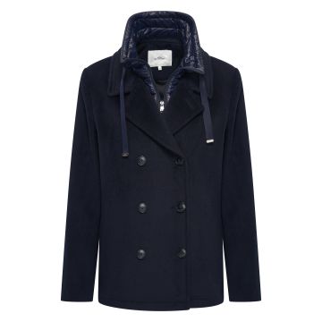 Woolmix caban HVSBibiane -  Navy