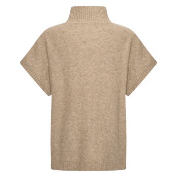 Sleeveless cardigan HVSMarina -  Light Taupe