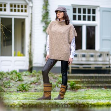 Sleeveless cardigan HVSMarina -  Light Taupe